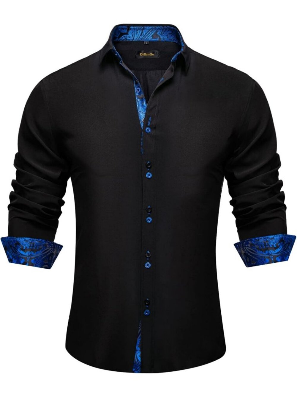 Stylish Long Sleeve Casual Dress Shirt for Men - Button Down, Regular Fit